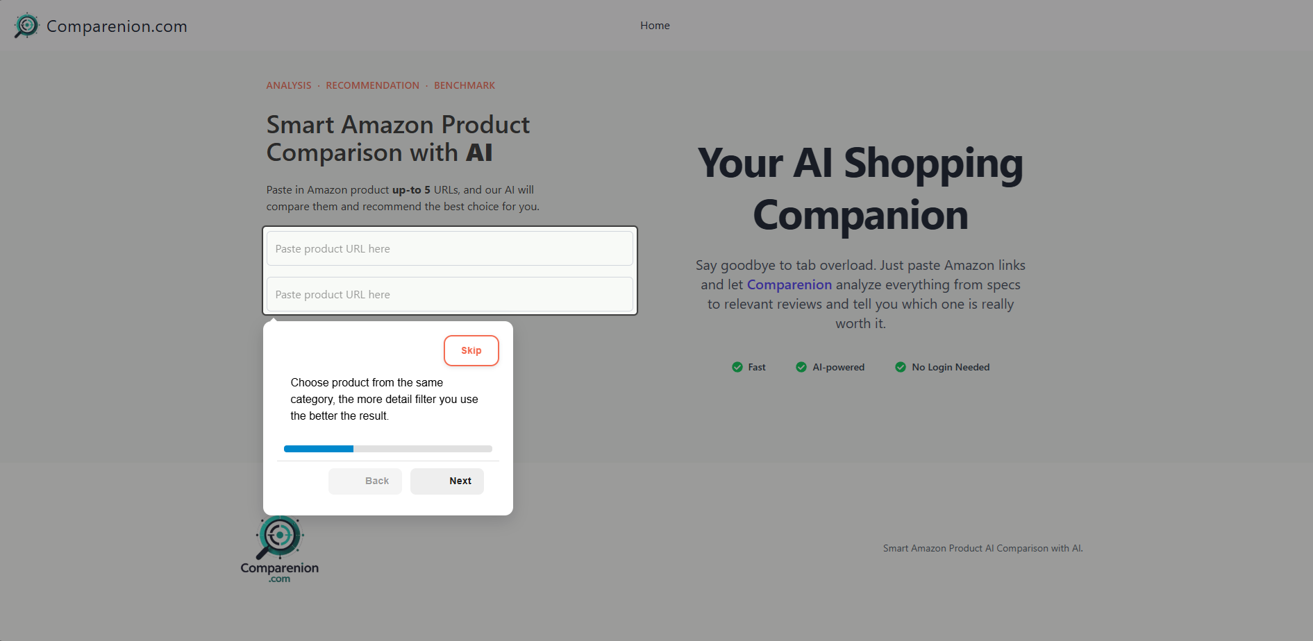 Smart Amazon Product Comparison AI